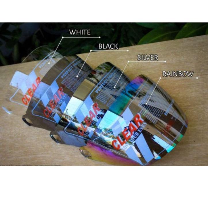 VISOR INK CX22 INK CX25 INK FLASH KYT 2VISION KYT ROMEO VISOR KYT 2 VISION IRIDIUM PELANGI SILVER KA