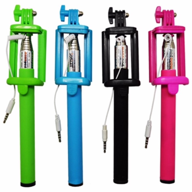Tongsis Full Warna / Selfie Stick Full Color Tombol Narsis