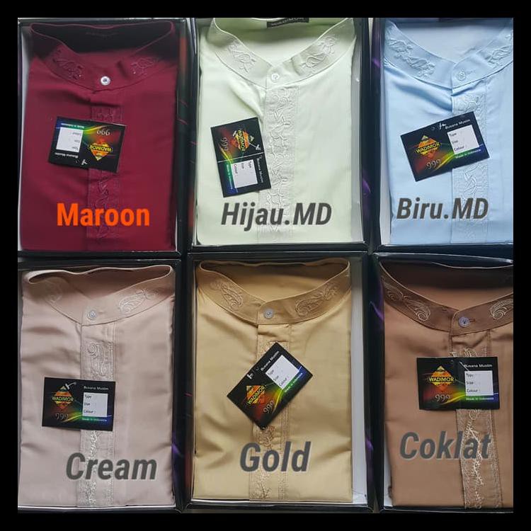 Baju Koko Wadimor Lengan Panjang - Putih, M Terbaik