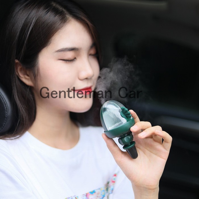 Car Mini Humidifier 360° (Air Vent + Dasbhoard) Pelembab Udara Kabin Interior Portable Mobil