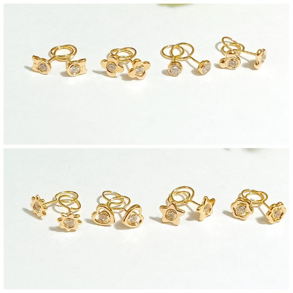 Anting Toge / End Loop Emas 8K 375 - SDW Gold -