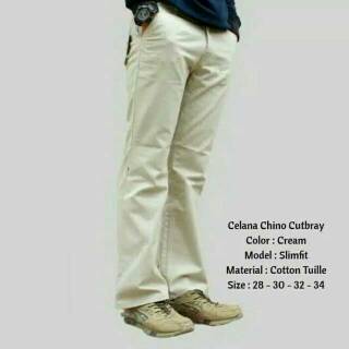  Celana  cutbray  pria  catton twill Shopee  Indonesia