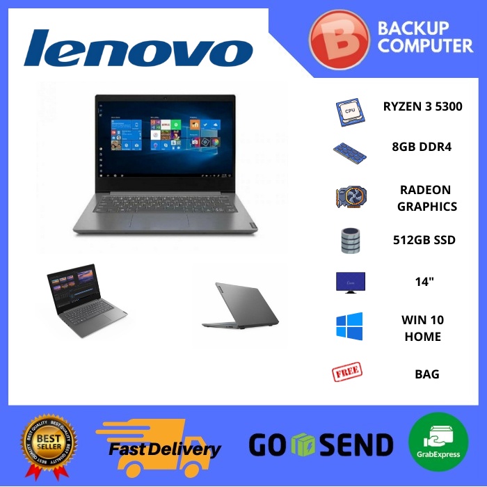 LAPTOP LENOVO V14-1ID 82KC0090ID AMD RYZEN 3 5300U
