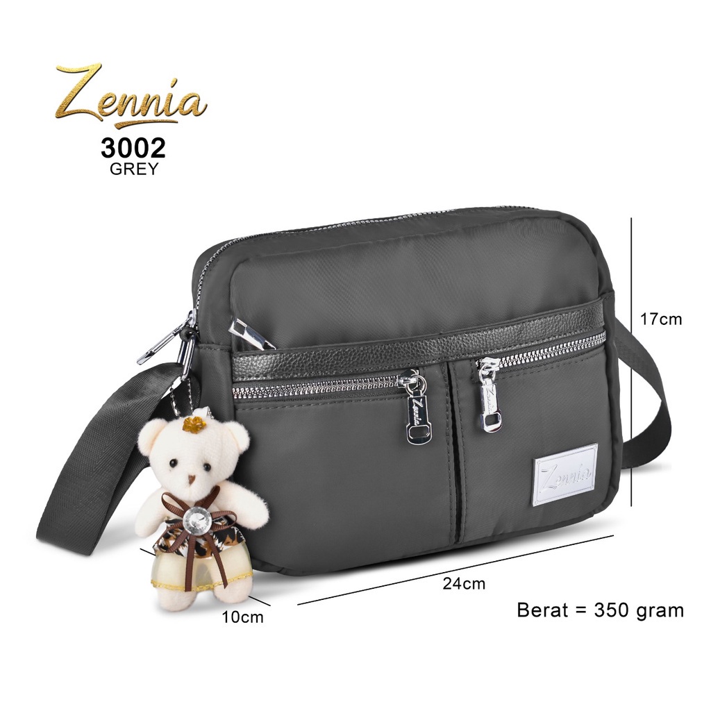 (TSI) Tas Selempang Wanita Zennia 3002 Tas Fashion Korea Selempang Import Elegant Outdoor Sling Bag Anak Remaja Perempuan Crossbody Travel Hp Kecil Shoulder Trendy Fashion Cewek Casual Pesta Style