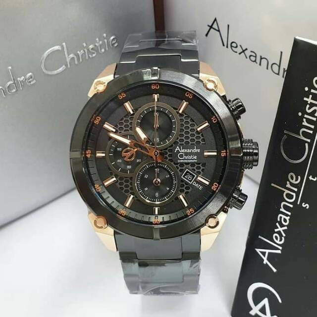 Jam tangan Alexandre Christie AC6141 BlackGold