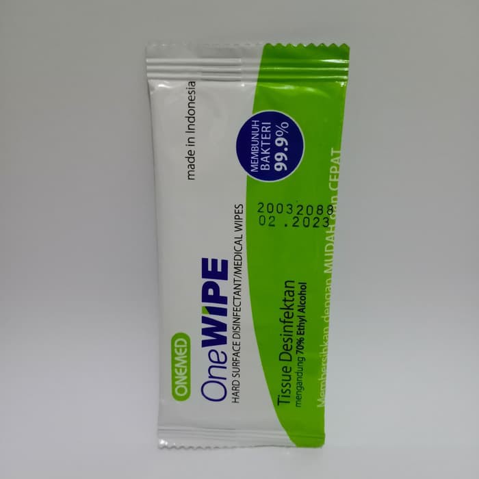 1 pc One Wipe Tissue Desinfektan OneMed Tissue One Med Dengan Alkohol 70%