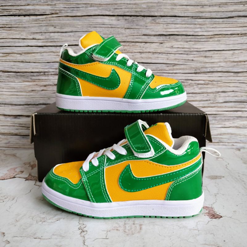 SEPATU ANAK JORDAN GREEN PREMIUM QUALITY SEPATU ANAK JORDAN LOW