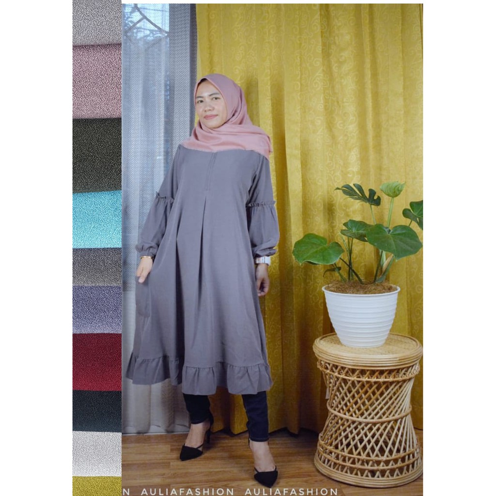 DRESS TUNIK AULIA FASHION TERBARU ORIGINAL