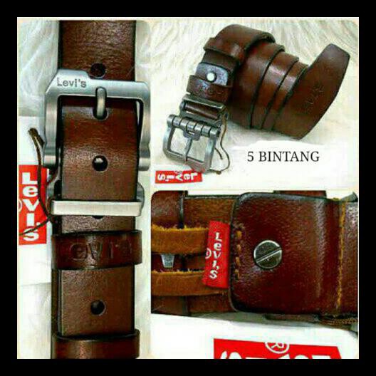 Indh ikat pinggang/gesper/belt/sabuk pria & wanita,LEVIS,100% kulit asli. PROMO Kode 1198