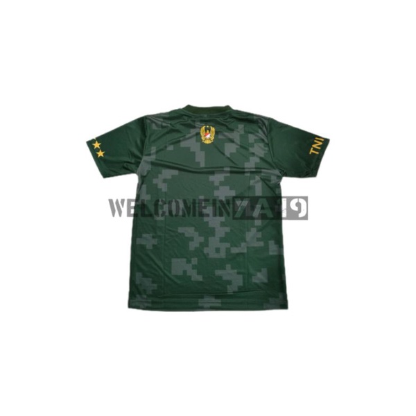 Kaos Pendek Full Print Jersey Drifit Loreng TNI AD / Oblong Loreng Digital Hijau Premium