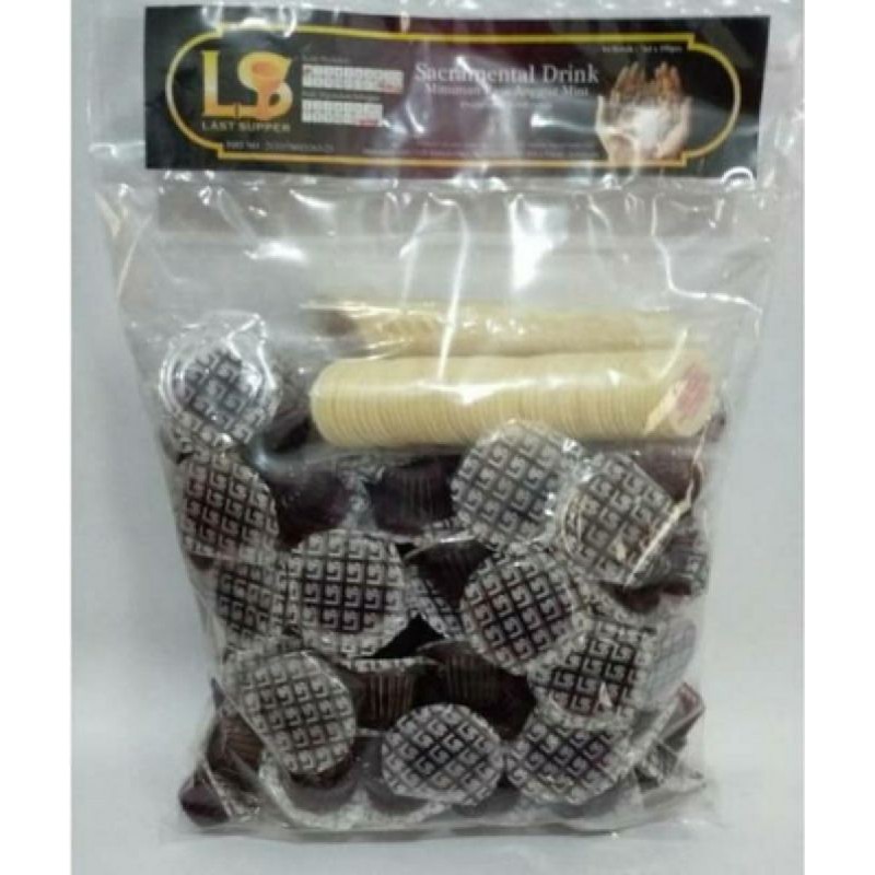 

anggur perjamuan cup + hosti ayat isi 100