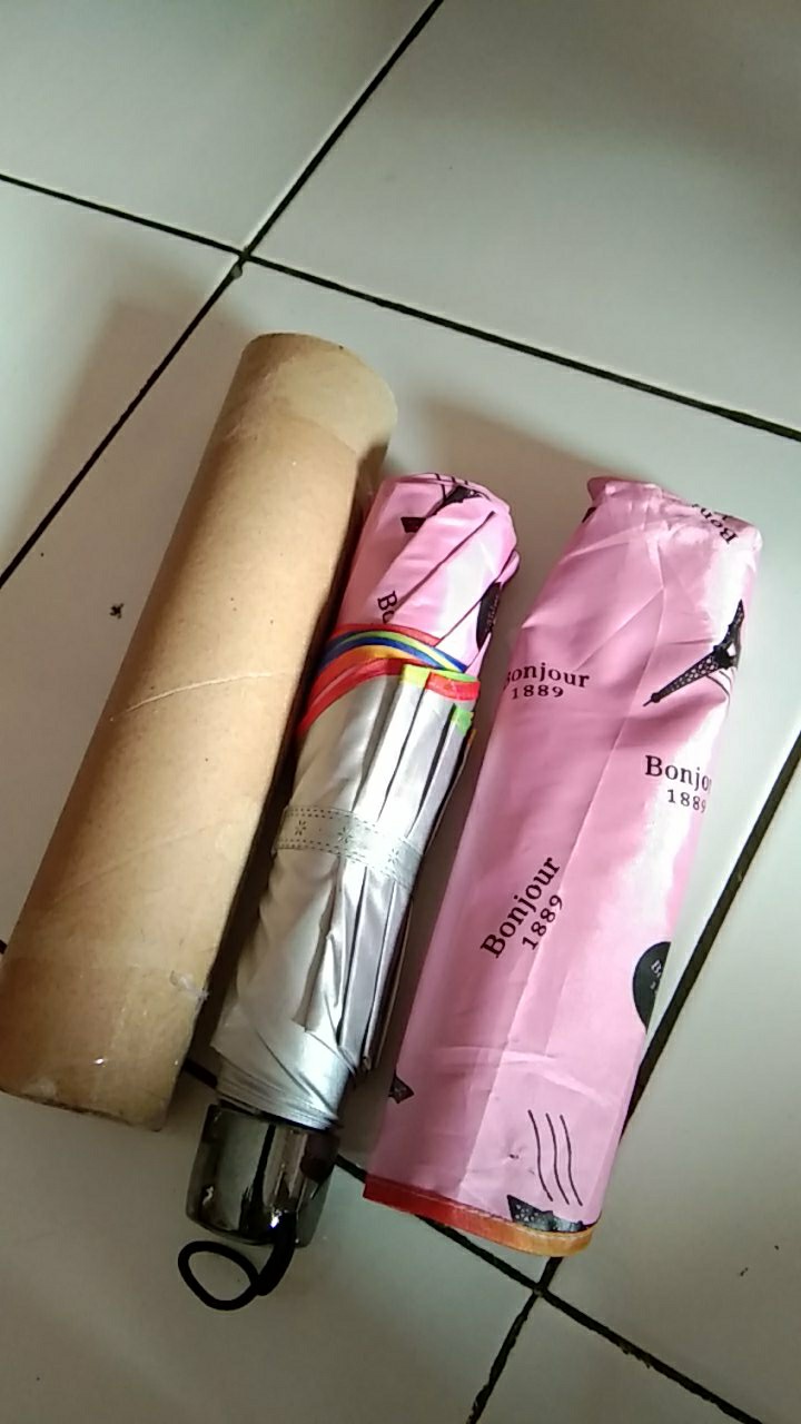 Payung Lipat 4 Fancy Karakter Paris Anti Uv Merk Osaka - Osk-363