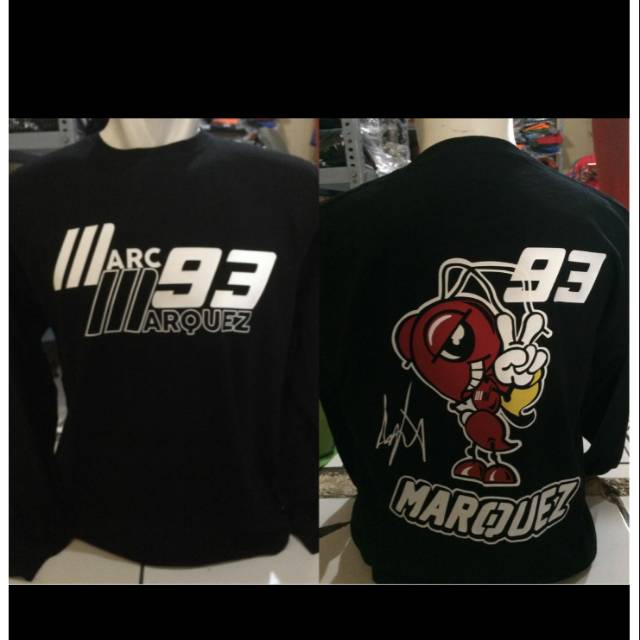 Kaos baju t shirt lengan panjang motor gp marquez