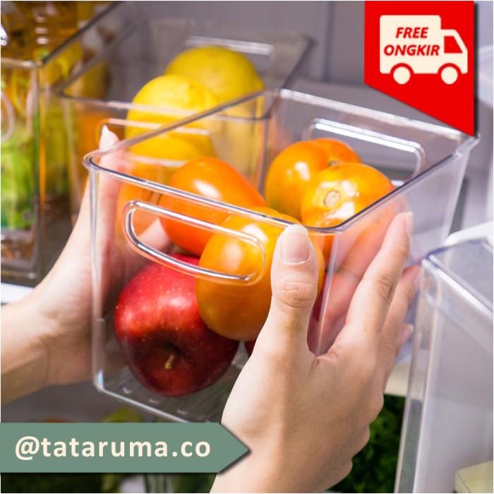 SOJI - Tempat Penyimpanan Makanan Kontainer Box Kulkas Akrilik