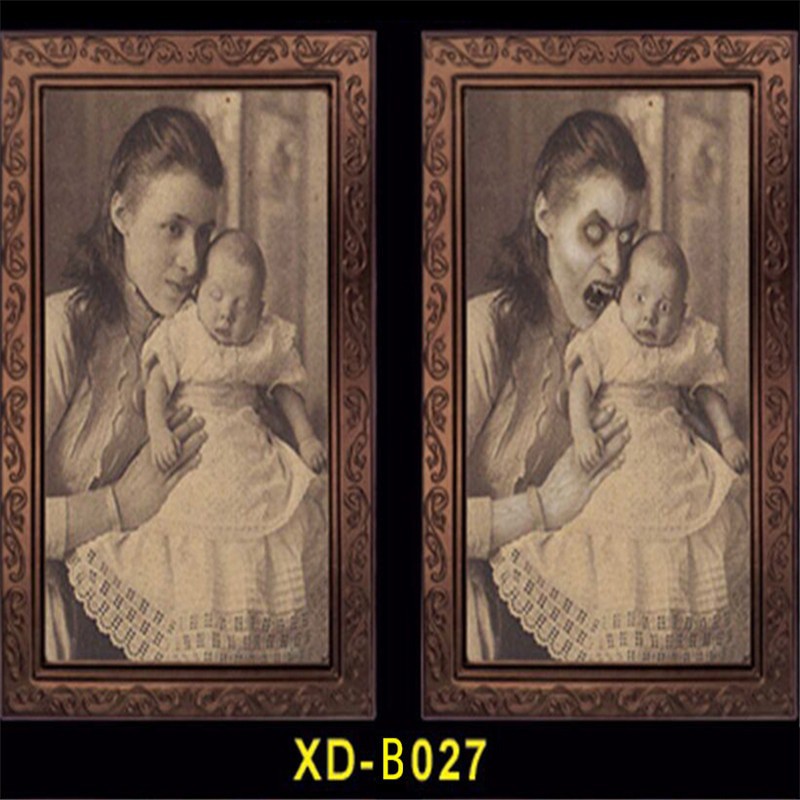 HALLOWEEN DEKORASI FOTO HOROR 3D FRAME PHOTO POTRET