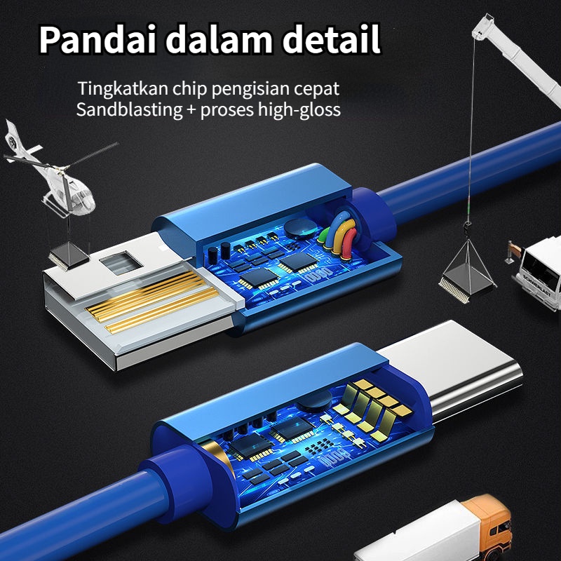 3 in 1 Charging Cable Data Cable 35w Car Charging Cable Fast Charge