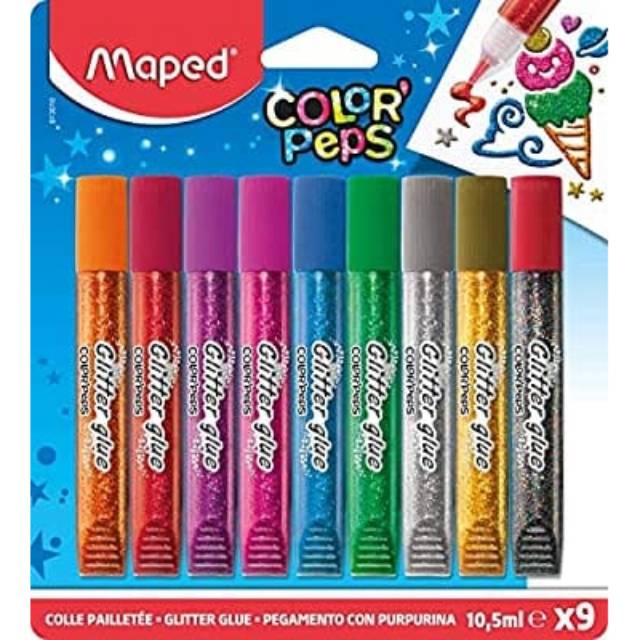 

MAPED GLITER GLUE SET COLOR PEPS 10,5ml