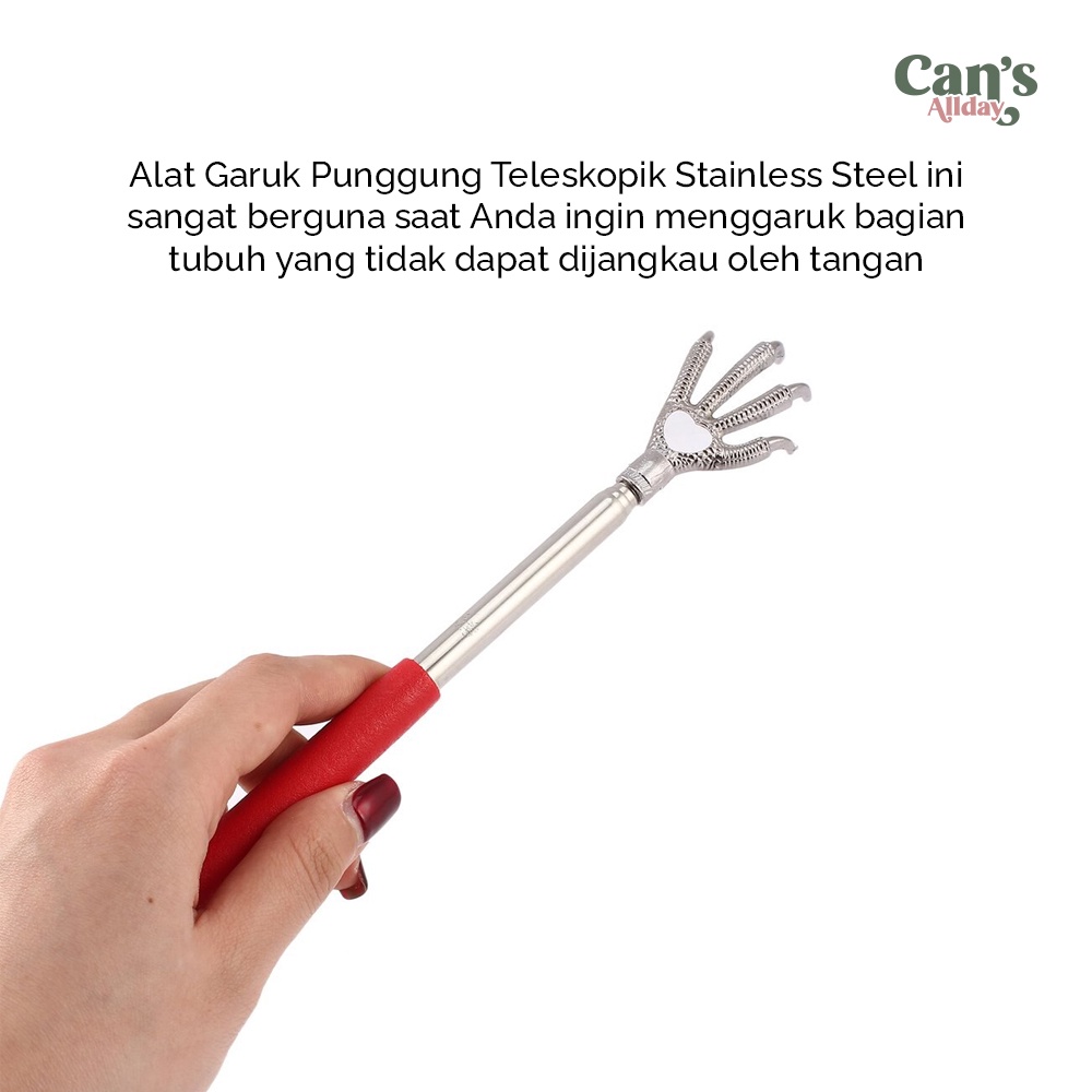 Alat Garuk Punggung Stainless Steel Back Stratcher