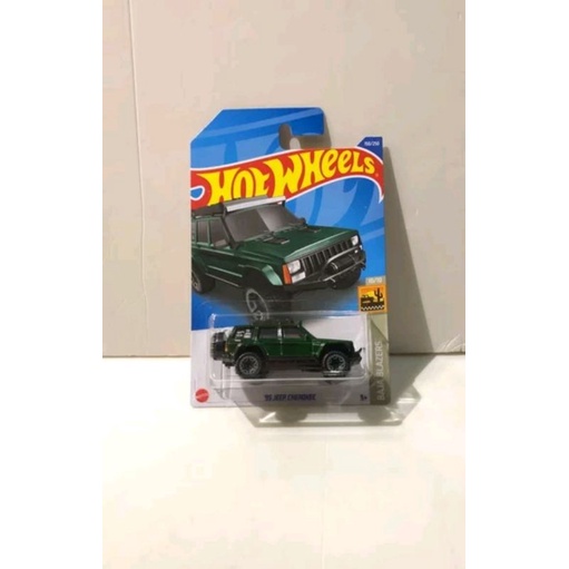 HOTWHEELS Hot Wheels 95 Jeep Cherokee Hijau Edisi 2022 Diecast Hotwheels Jeep 95 Cherokee Hijau New