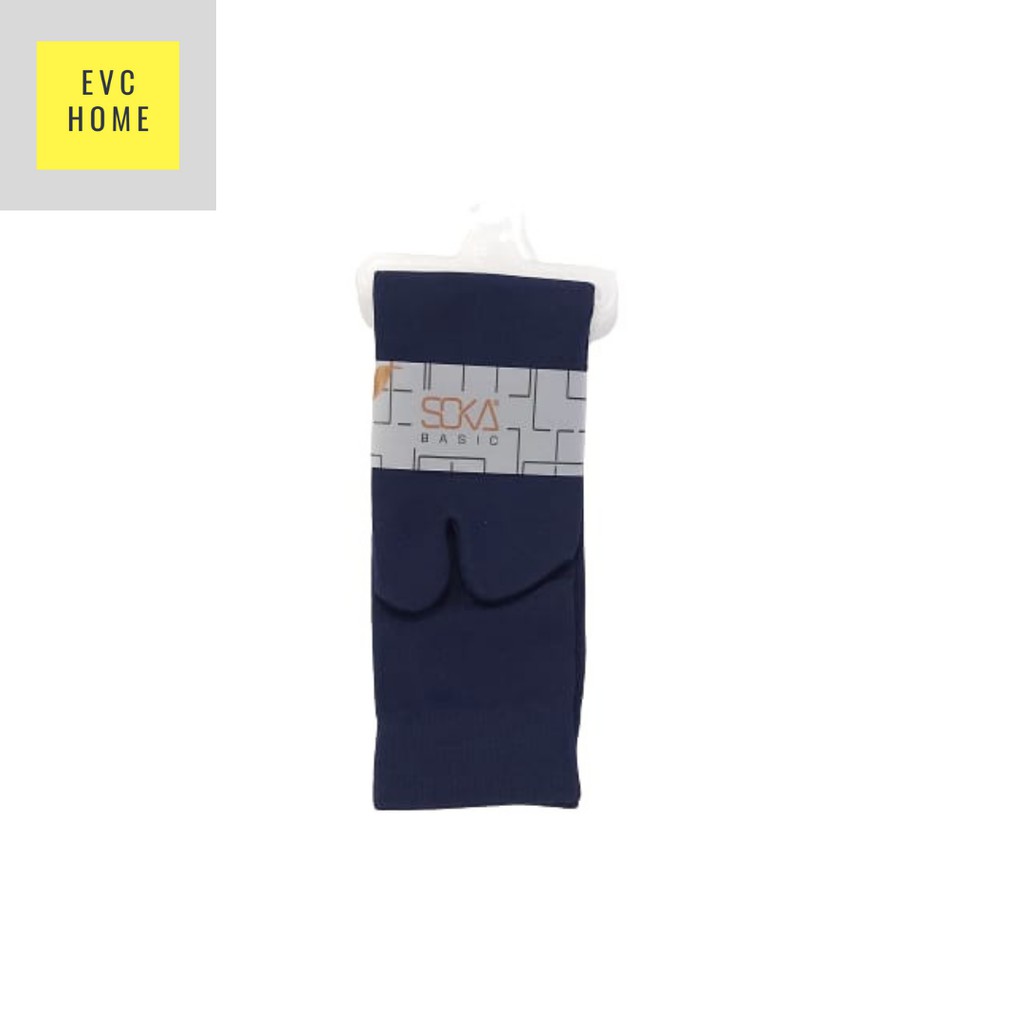 EVCHOME Kaos Kaki Soka Jempol M Basic - Kaos Kaki muslim - Kaos kaki wanita - Original-Navy