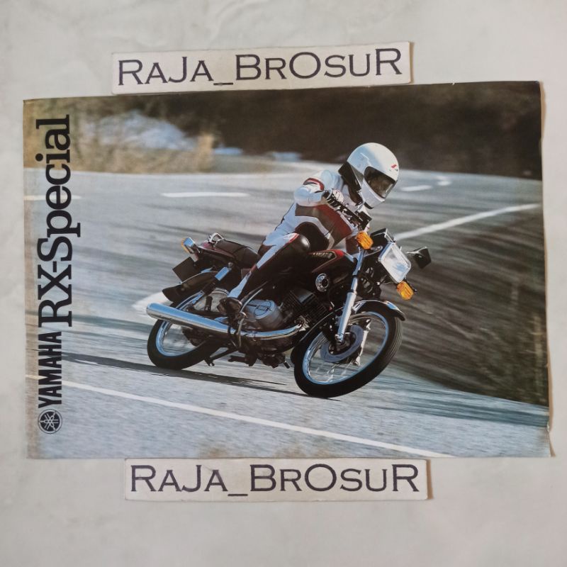 Poster brosur katalog leaflet jadul lawas Yamaha RXS RX S/RX Special 5speed 2tak 2T 1985-1987