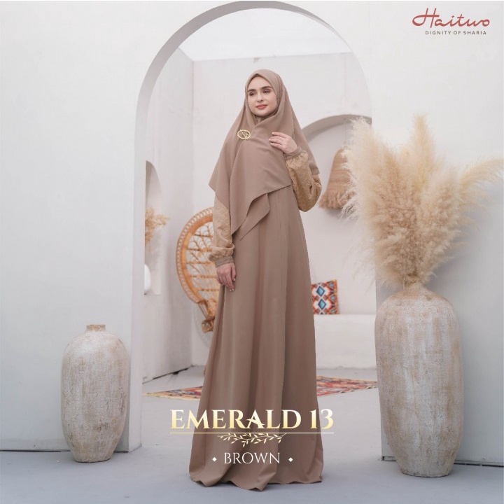 HAITWO EMERALD 013 GAMIS SET JILBAB