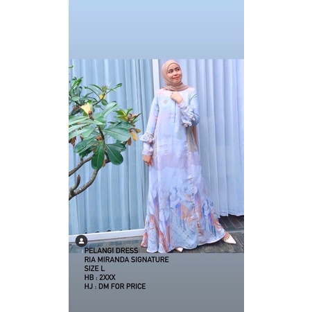 preloved pelangi dress signature ria miranda