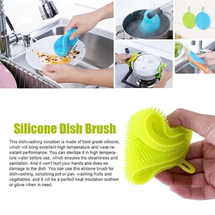 Spons Cuci Piring Silikon / Kitchen Sponge