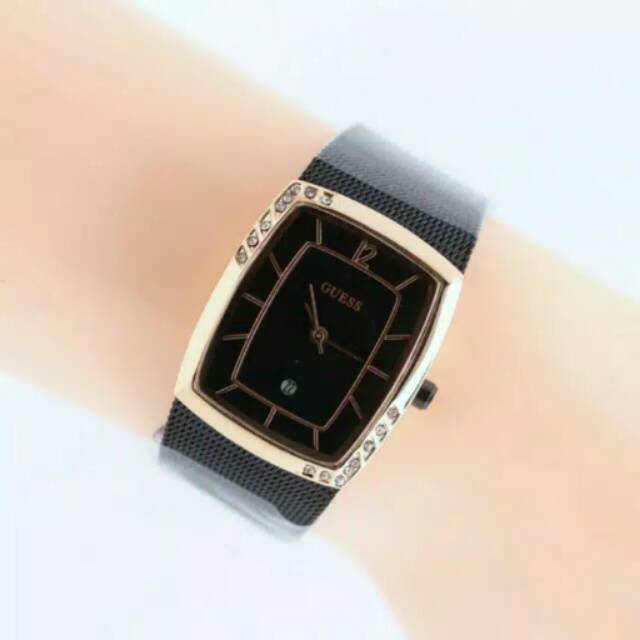Jam tangan wanita guess tali pasir rantai stainles