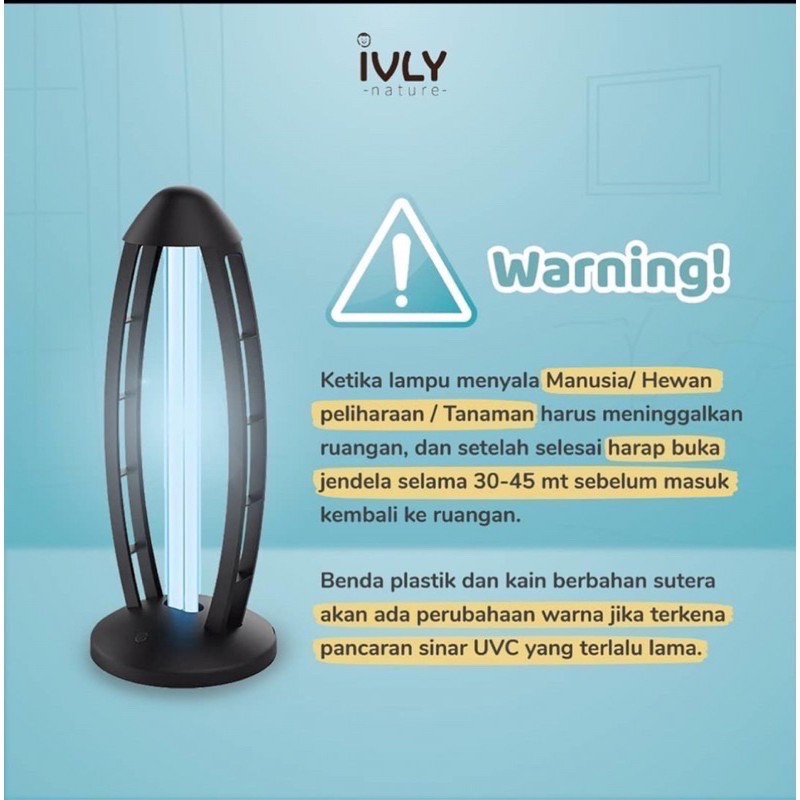 IVLY NATURE UVC+Ozone Disinfection Lamp
