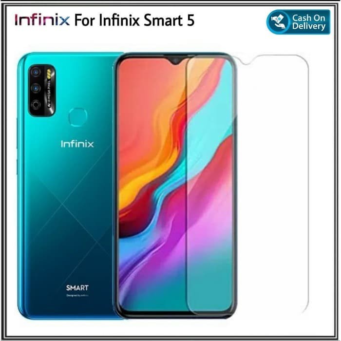 TEMPERED GLASS INFINIX SMART 7  6 5 4 NEW ANTI GORES KACA FULL BENING