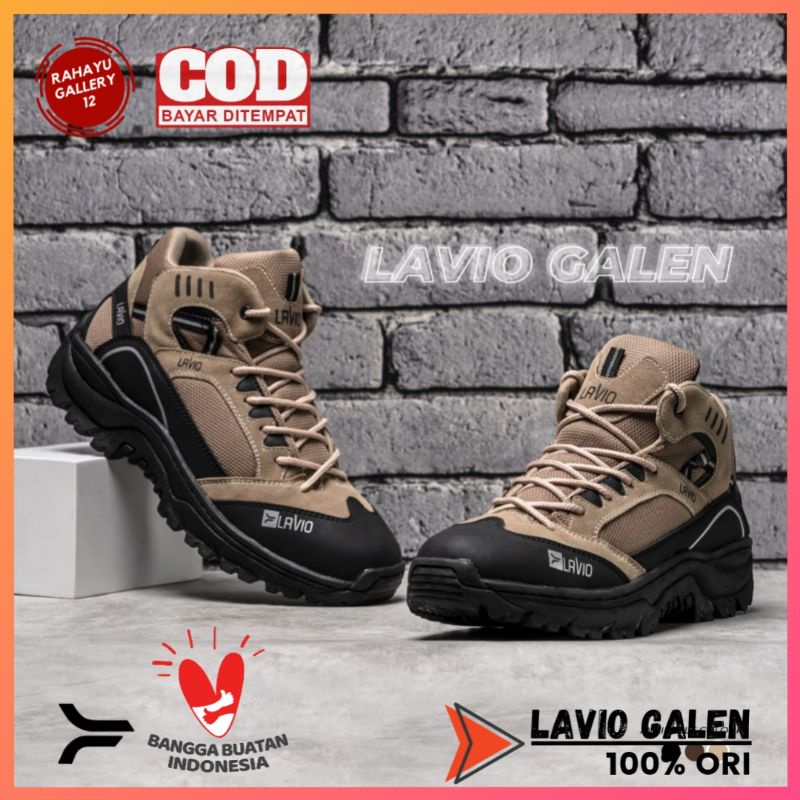 Sepatu Safety Boots Pria Ujung Besi Septi Kerja Proyek Lapangan Original Lavio Galen