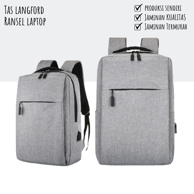 Tas Ransel Cewek Wanita Pria - Ransel Laptop 14 Inch Import Murah Terbaru Cewek Perempuan Pria