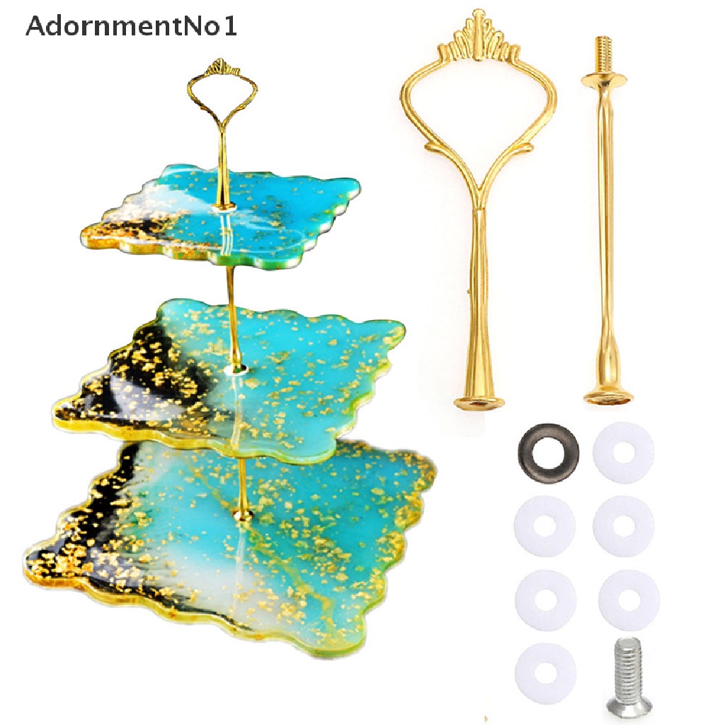 [AdornmentNo1] DIY Crystal Silicone Mold Three-layer Fruit Plate Tea Plate Epoxy Resin Mold [new]