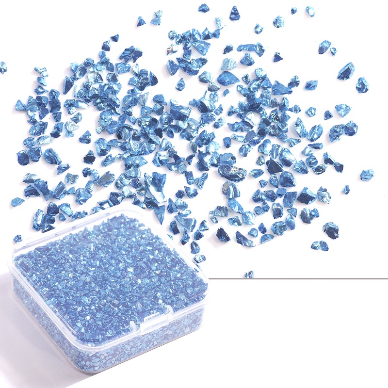 SIY  Irregular Glass Sequins Broken Glass Pieces Suitable for Nail Art Decoration