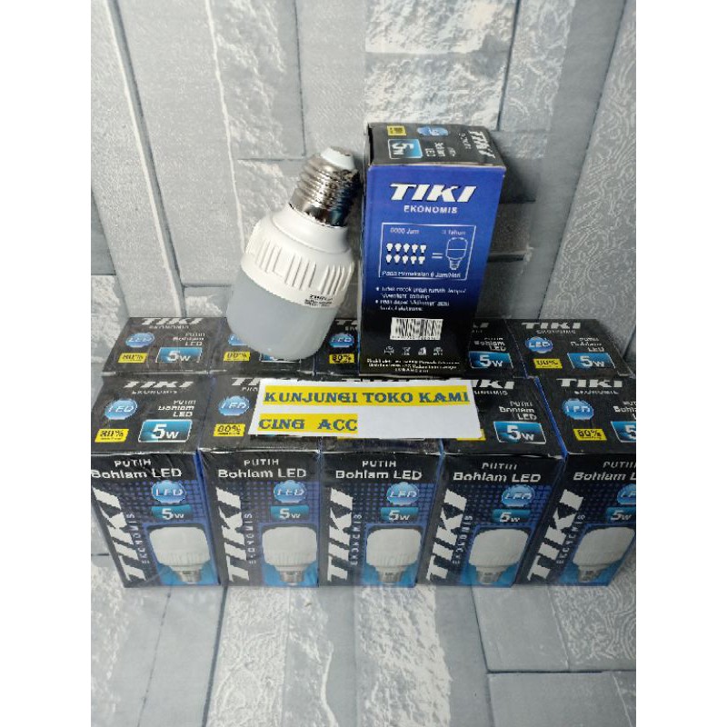 Bohlam LED Lampu Model Kapsul Tiki 5Watt