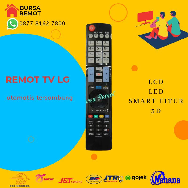 REMOT Remote TV LG LCD LED Smart TV 3D Plasma AKB73615303