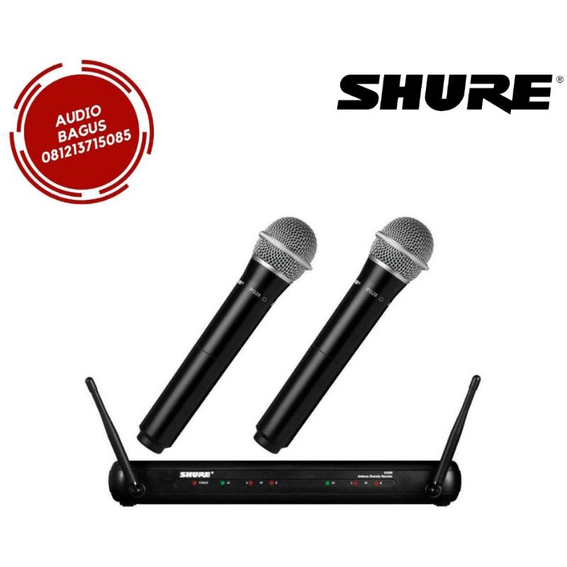 SHURE SVX288/PG28 SVX288PG28 / SVX288 PG28 / SVX 288 PG28 Microphone Wireless 2 mic Handheld dua Mic