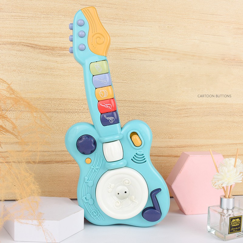 Children Electronic Toy Guitar Kids Musical Guitar with Animal Sound Play Music Educational Toy