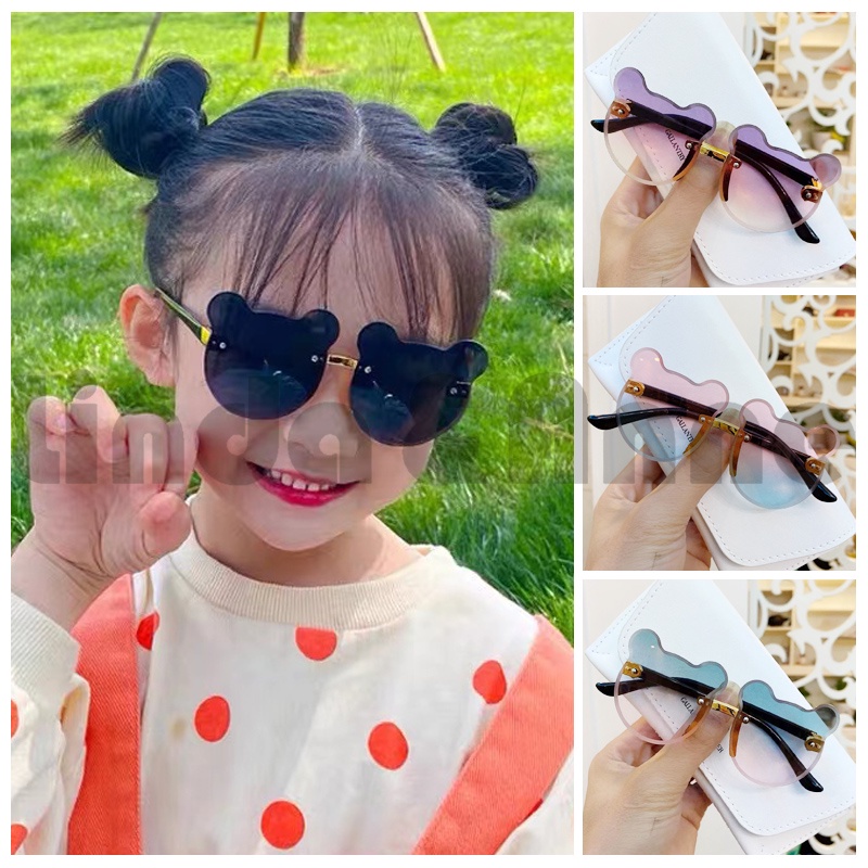   cod   kacamata hitam anak anak bear shape gaya korea sunglasses kids