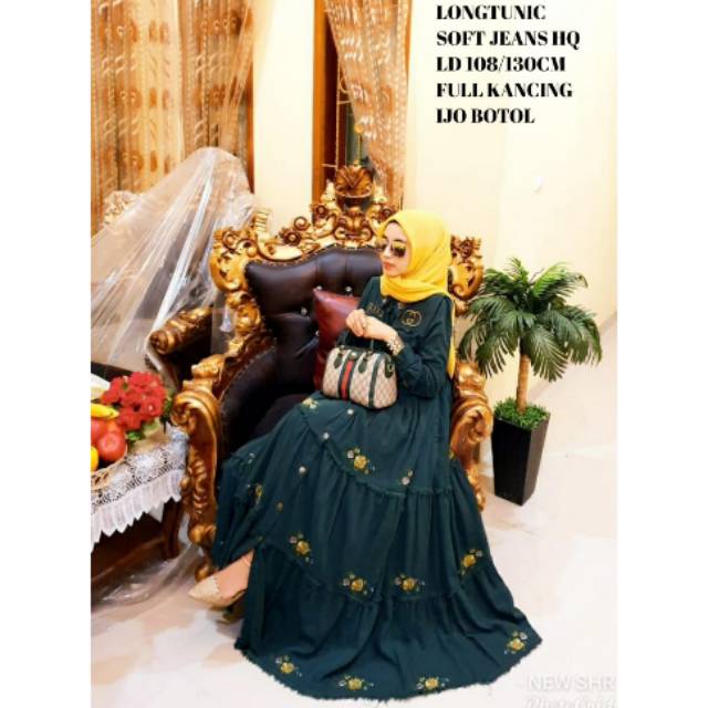 Long tunik soft jeans HQ ORI SHR