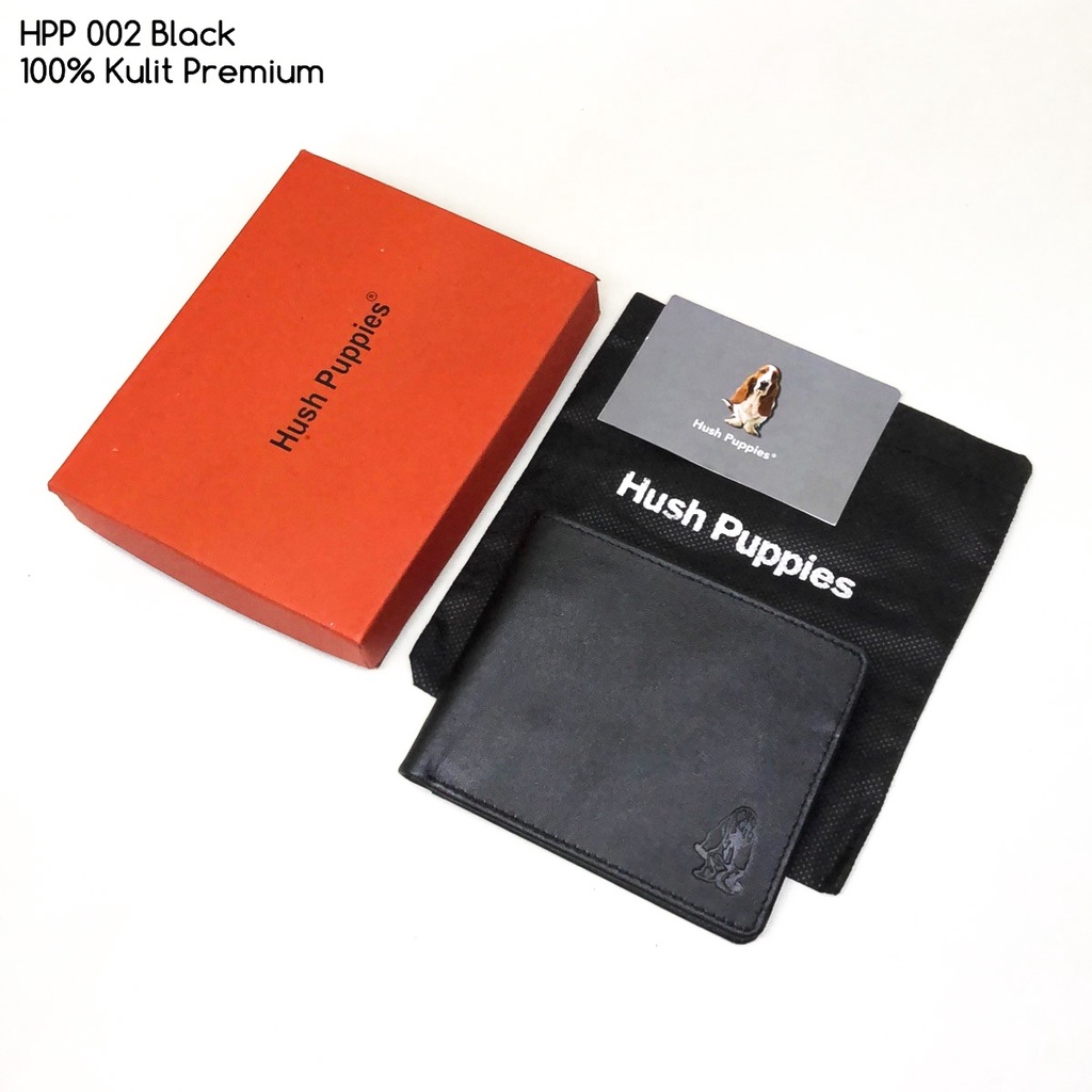 dompet kulit hushuppies 002 premium quality bahan asli kulit sapi