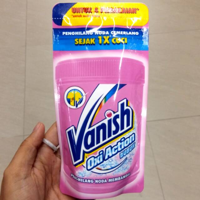 VANISH OXY ACTION BUBUK - SERBUK PENGHILANG NODA MEMBANDEL - SABUN CUCI BAJU sachet
