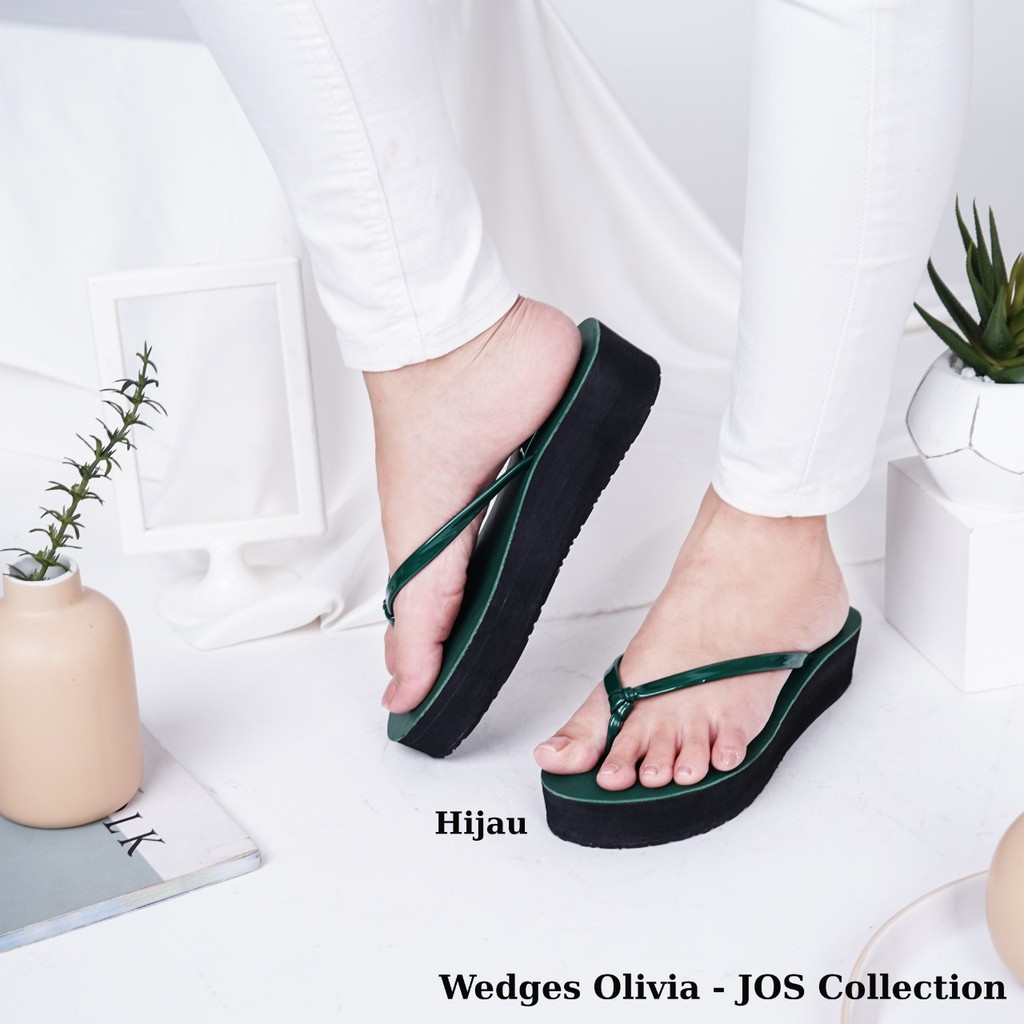 Sendal Wedges Wanita - Olivia Tinggi 4 cm by JOS Collection