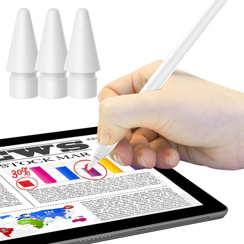 1pc Pensil Stylus Pengganti Kualitas Premium Tahan Lama Untuk Apple ipad 1 / 2