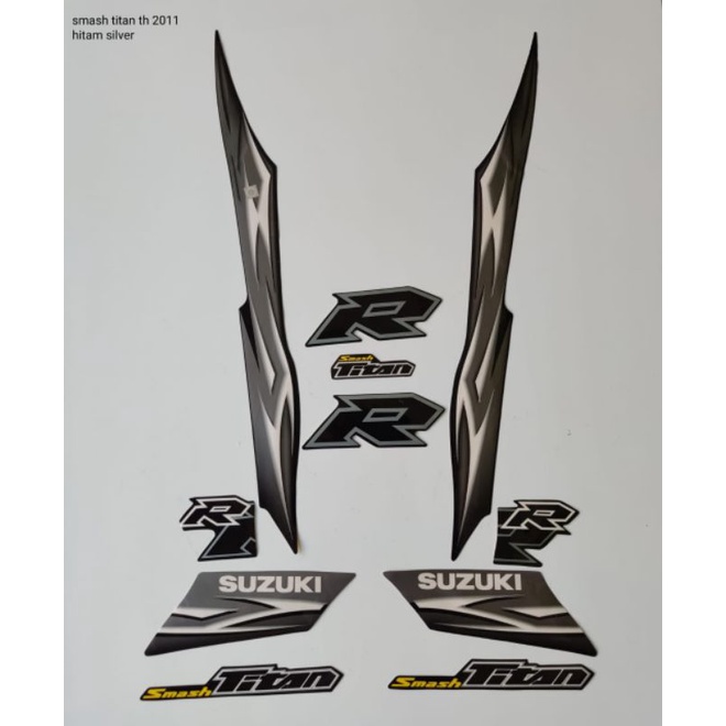 STRIPING SMASH TITAN 2011 HITAM SILVER
