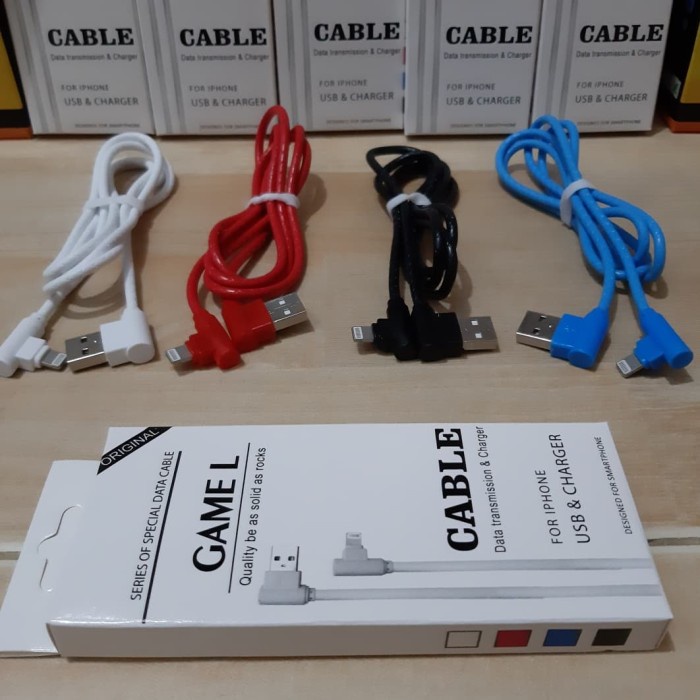 PALING LARIS Kabel Charger gaming L Micro USB Lightning Kabel L Kabel Gaming Games Kabel Charger MIC