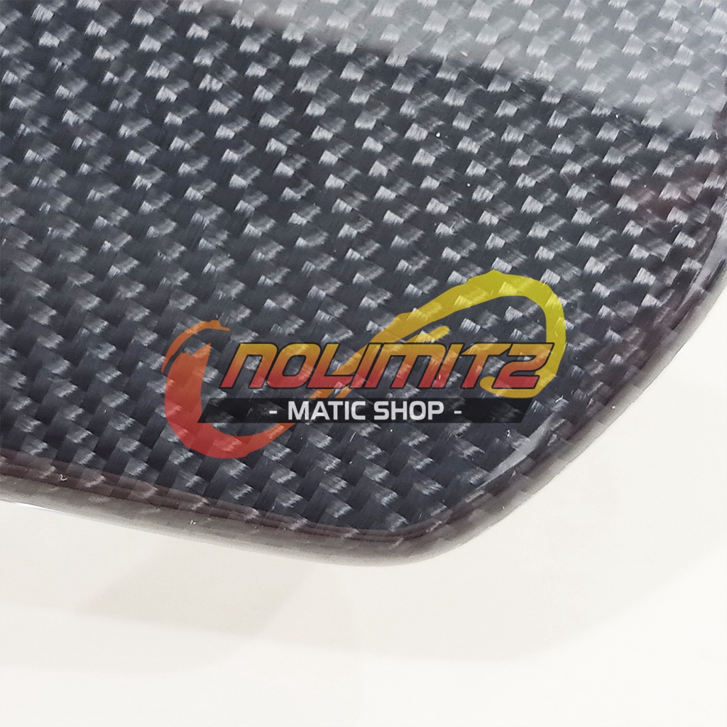 Cover Tutup Tangki Bensin Carbon Kevlar Resin Plastik PCX 150 Lokal