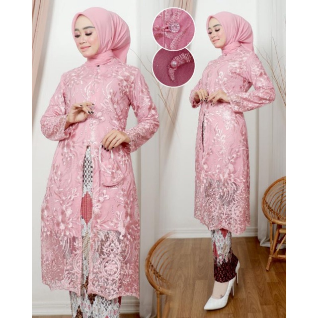 TUNIK FATIMAH | BAHAN TULLE BORDIR PREMIUM | By Ferry Menna