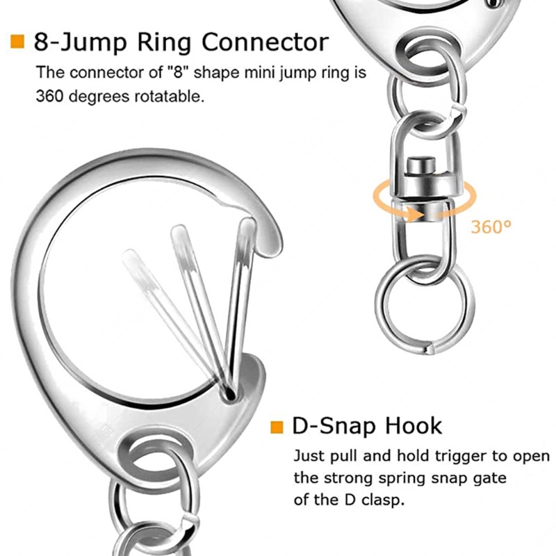 Siy Zinc Alloy Metal Blank Keyring Keychain Split Ring Keyfob Untuk Key Holder Rings Wanita Pria DIY Untuk Gantungan Kunci Untuk Kunci